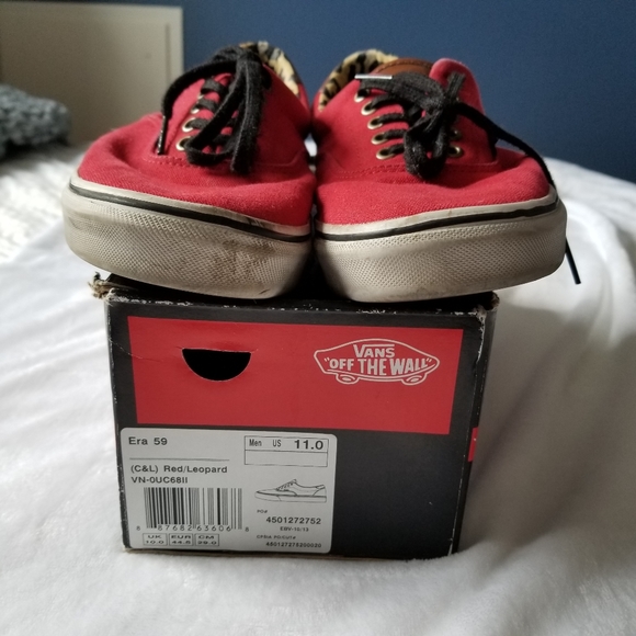 vans era 59 red leopard